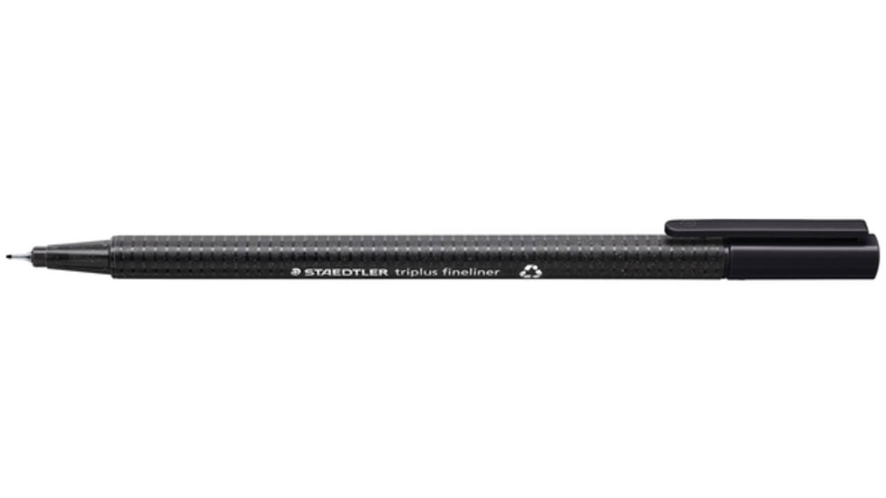 Fineliner Staedtler Triplus 334 zwart 0.3mm