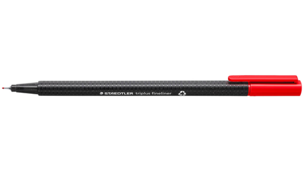 Fineliner Staedtler Triplus 334 rood 0.3mm