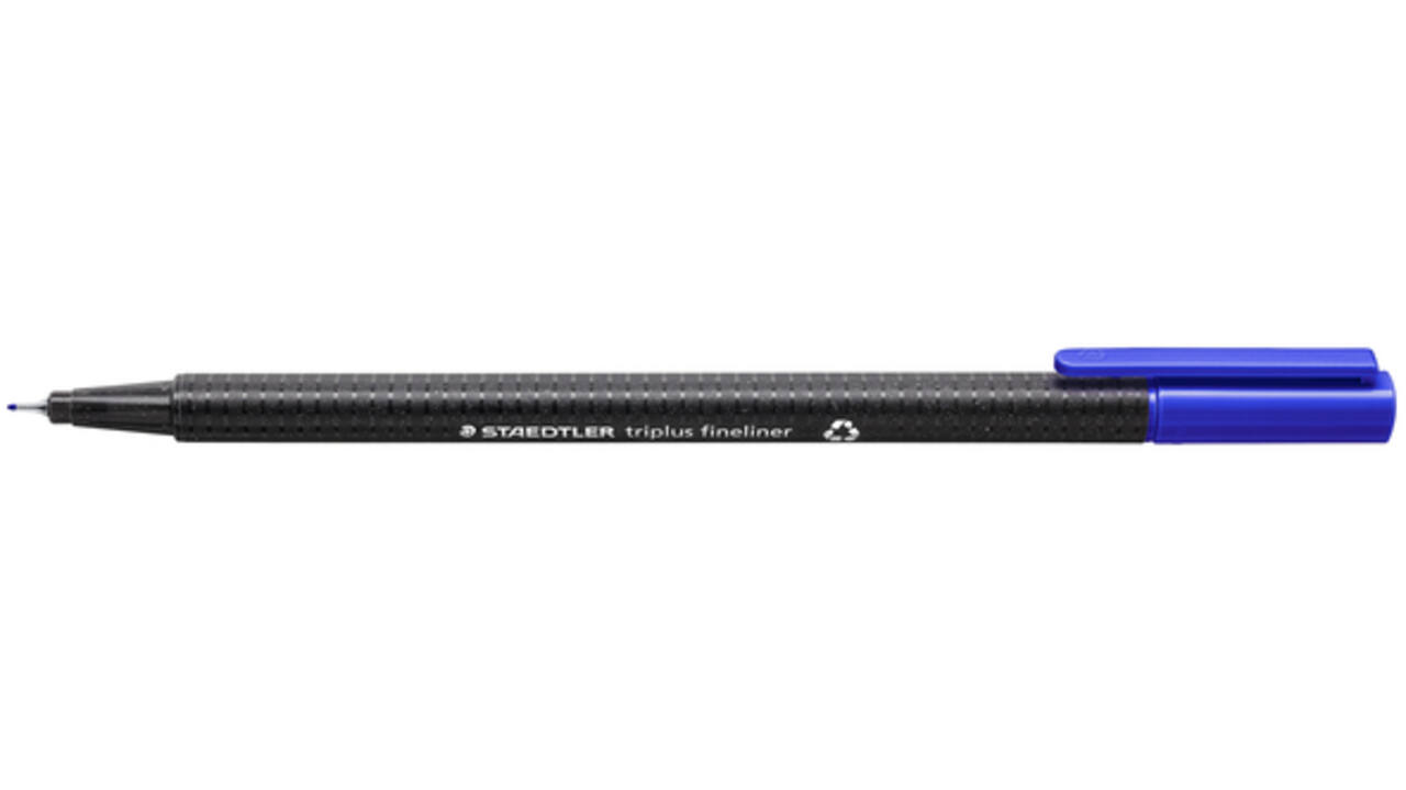 Fineliner Staedtler Triplus 334 blauw 0.3mm