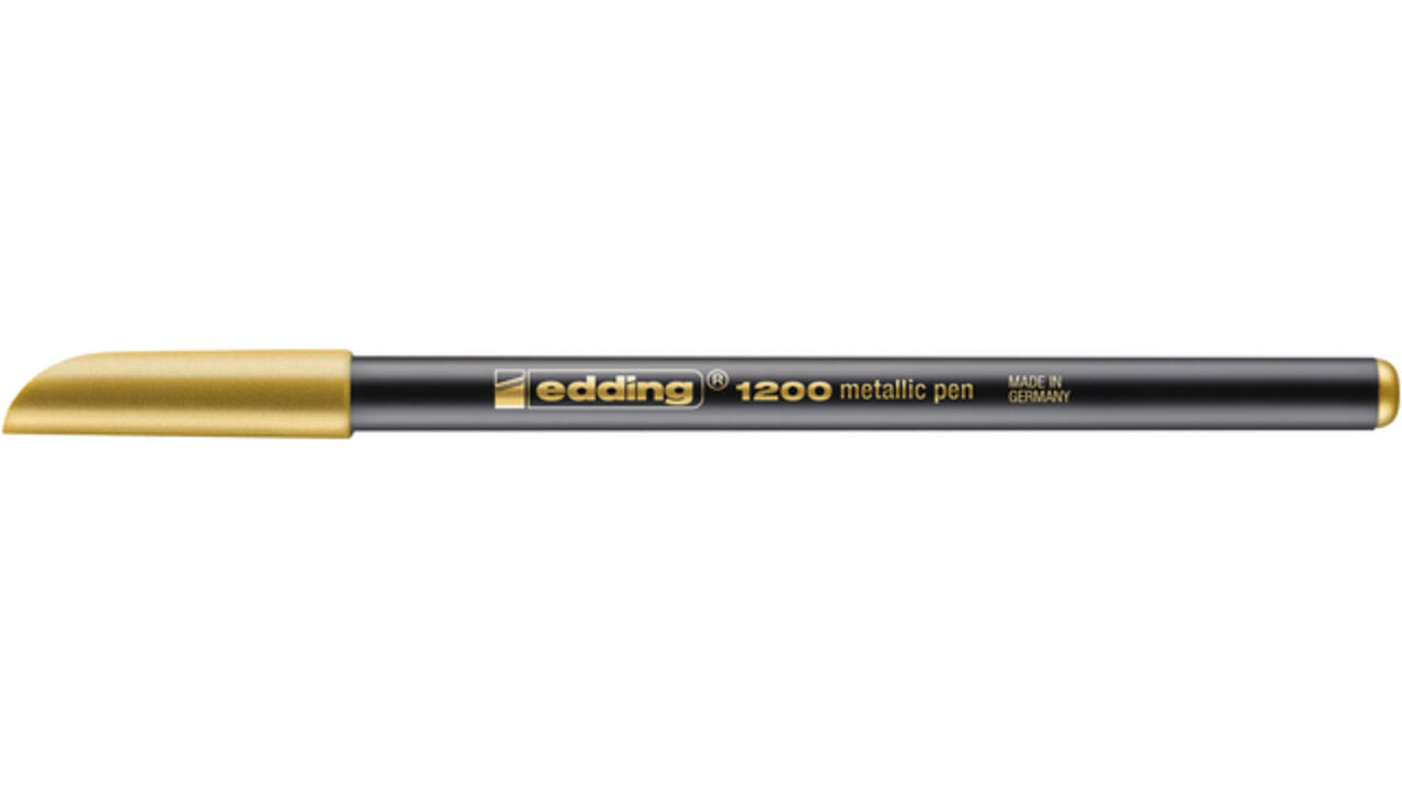 Fineliner edding 1200 053-054 fijn zilver en goud blister à 2 stuks