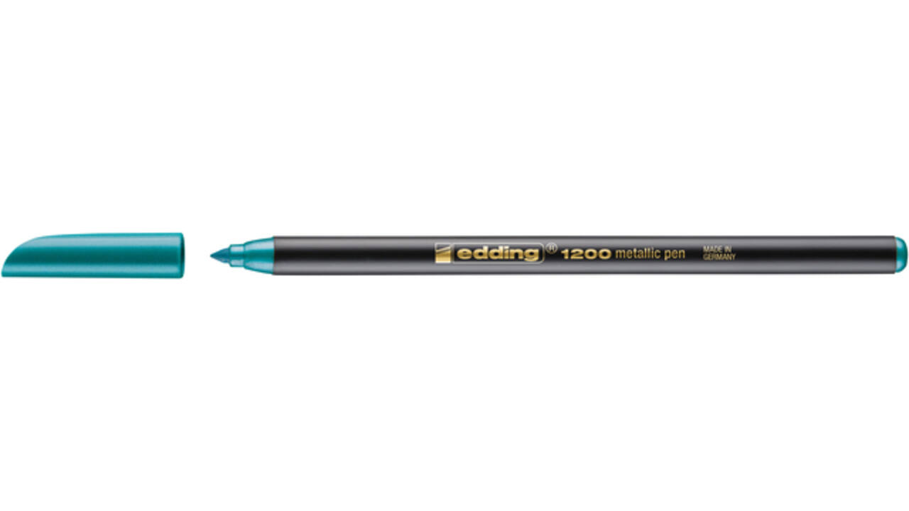 Fineliner edding 1200 074 fijn metallic groen