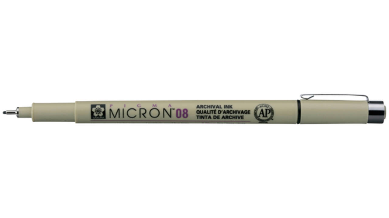 Fineliner Sakura pigma micron zwart 0.5mm