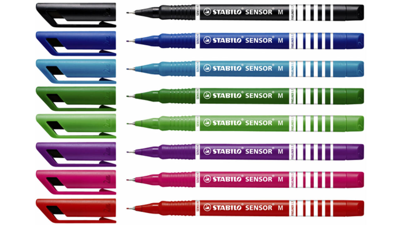 Fineliner STABILO Sensor 187/41 medium blauw