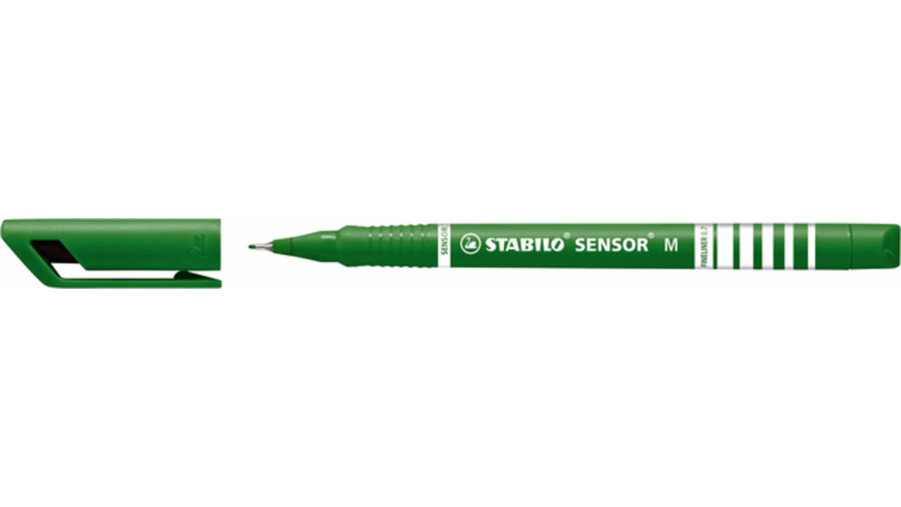 Fineliner STABILO Sensor 187/36 medium groen