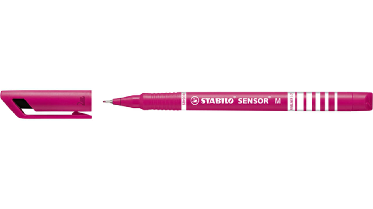 Fineliner STABILO Sensor 187/56 medium roze