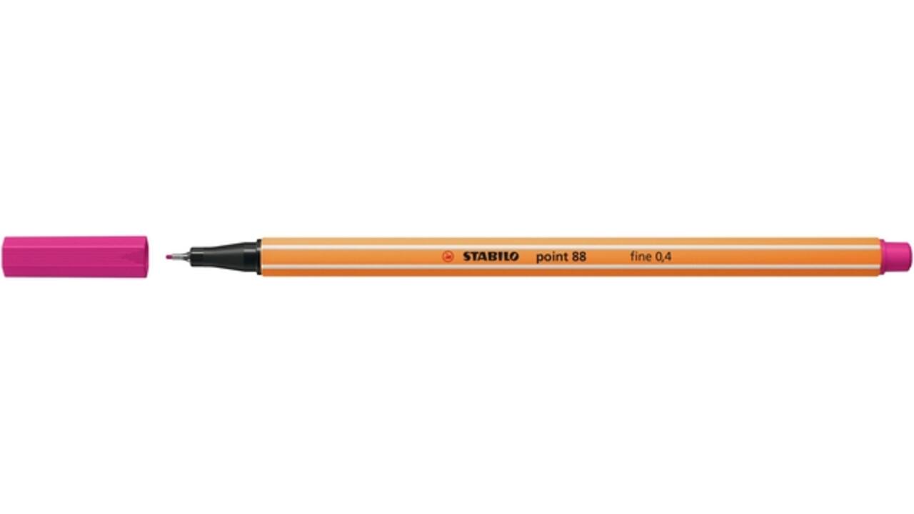 Fineliner STABILO point 88/56 fijn roze rood