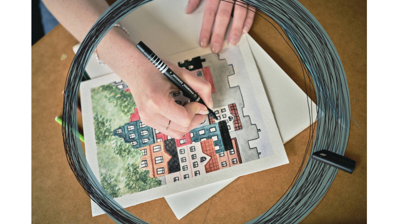 Fineliner STABILO Sensor 189/40 fijn rood