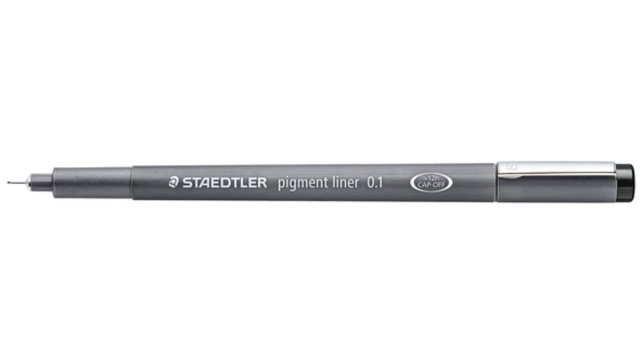 Fineliner Staedtler Pigment 308 zwart 0.1mm