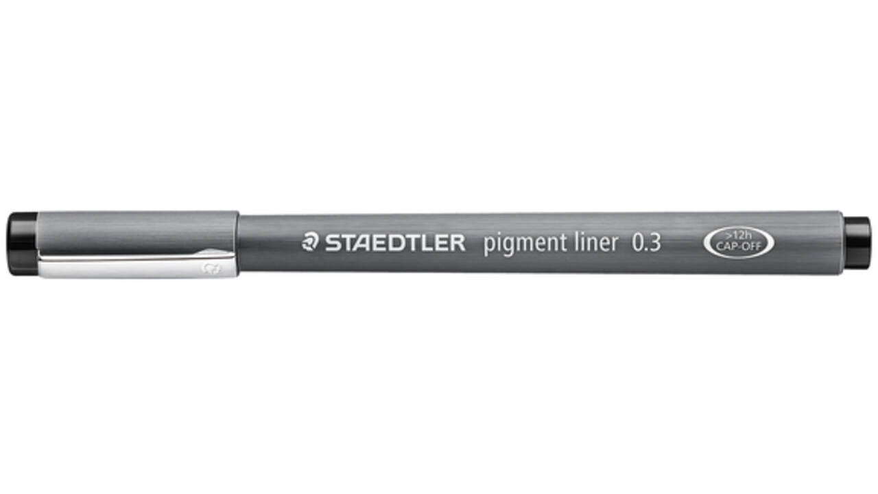 Fineliner Staedtler Pigment 308 zwart 0.3mm