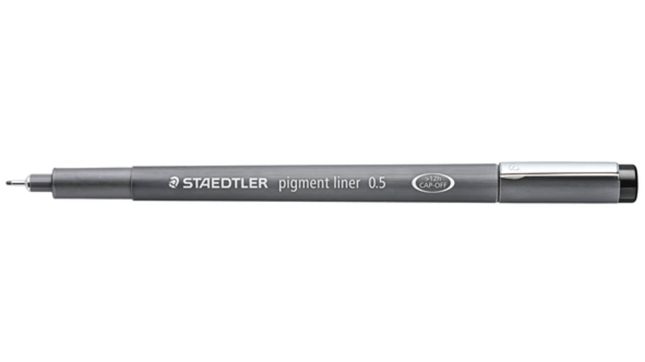 Fineliner Staedtler Pigment 308 zwart 0.5mm