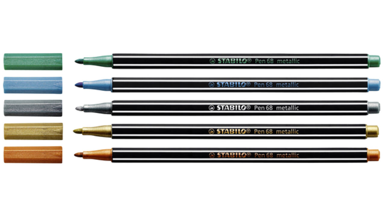 Viltstift STABILO Pen 68/810 medium metallic goud