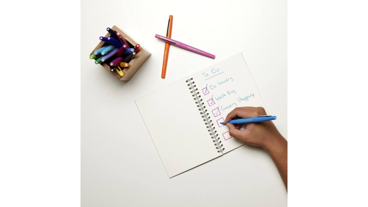 Fineliner Paper Mate Flair Original medium zwart valuepack à 36 stuks
