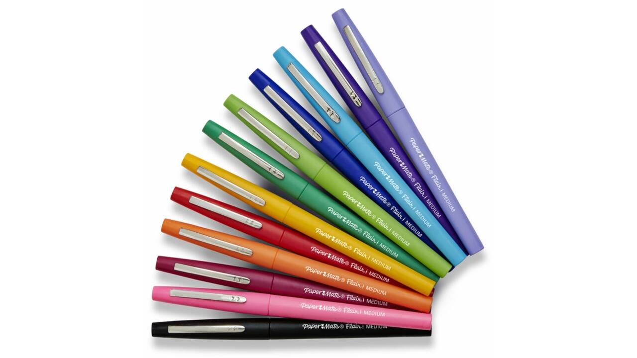Fineliner Paper Mate Flair Original medium zwart