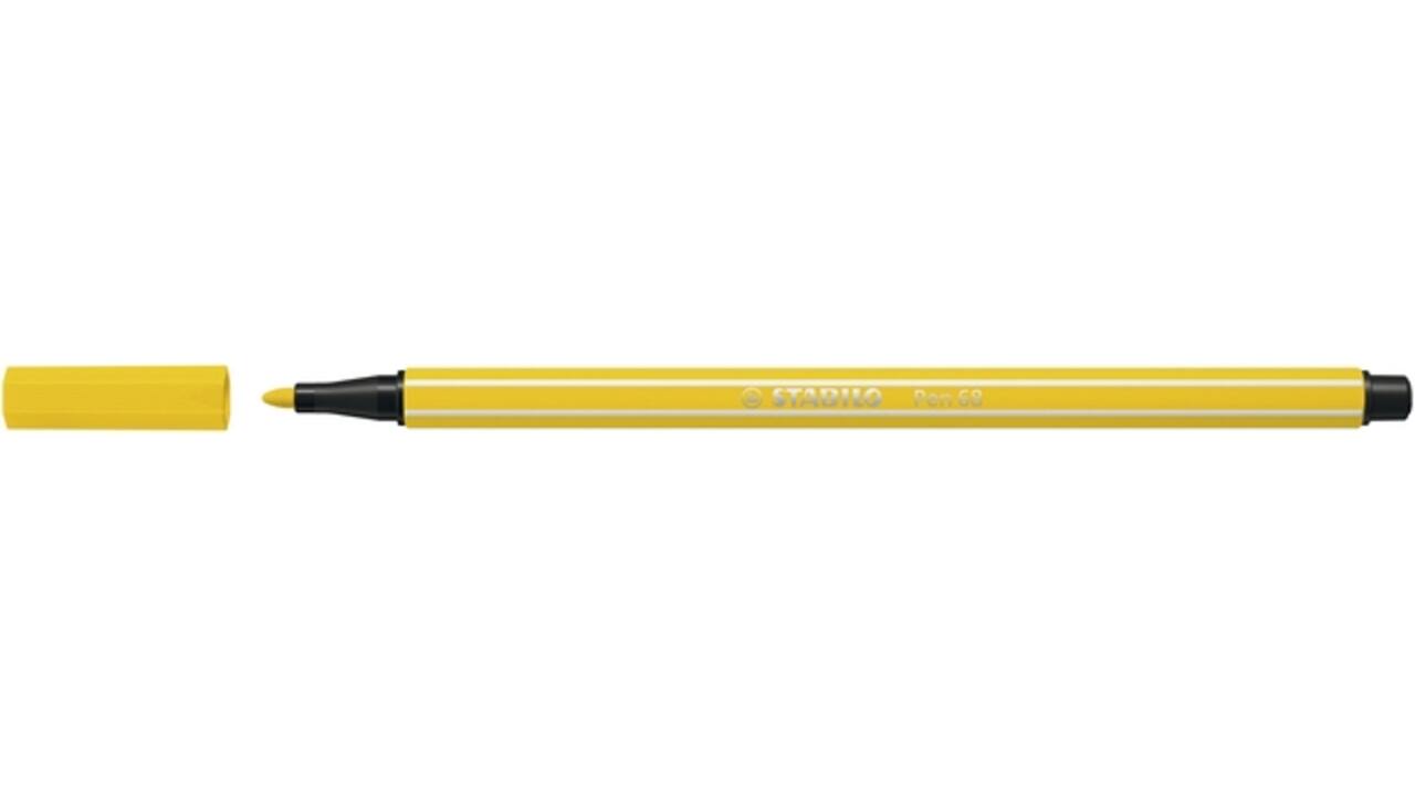Viltstift STABILO Pen 68/24 medium citroengeel