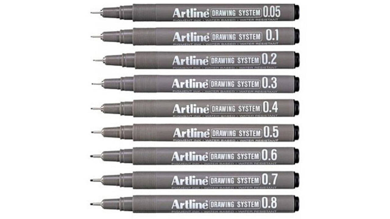 Fineliner Artline technisch technisch 0.6mm zwart