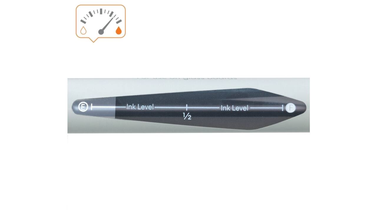 Viltstift Nobo whiteboard Liquid ink rond assorti 3mm 4st