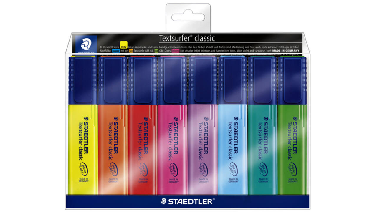 Markeerstift Staedtler 364 Textsurfer assorti 8stuks