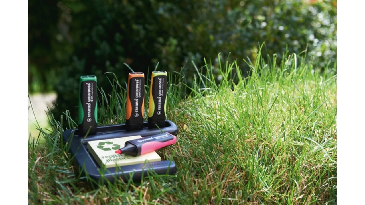 Markeerstift STABILO GREEN BOSS 6070/24 geel