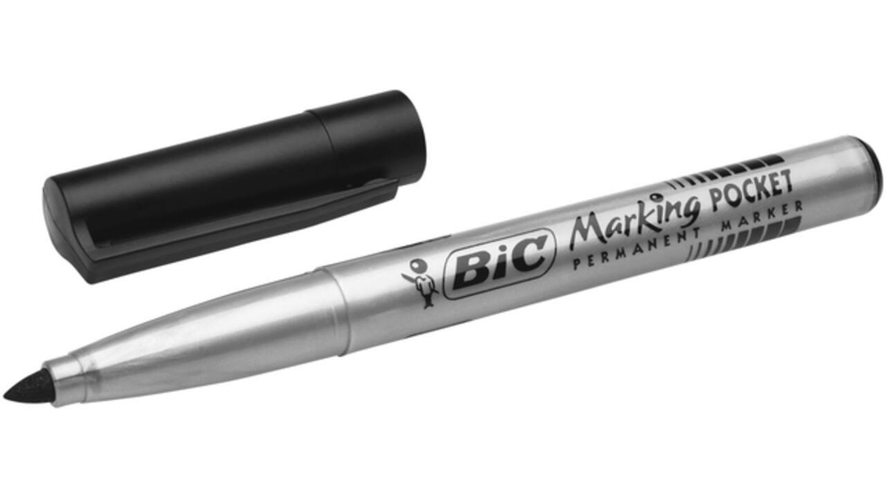 Viltstift Bic 1445 ecolutions rond fijn zwart