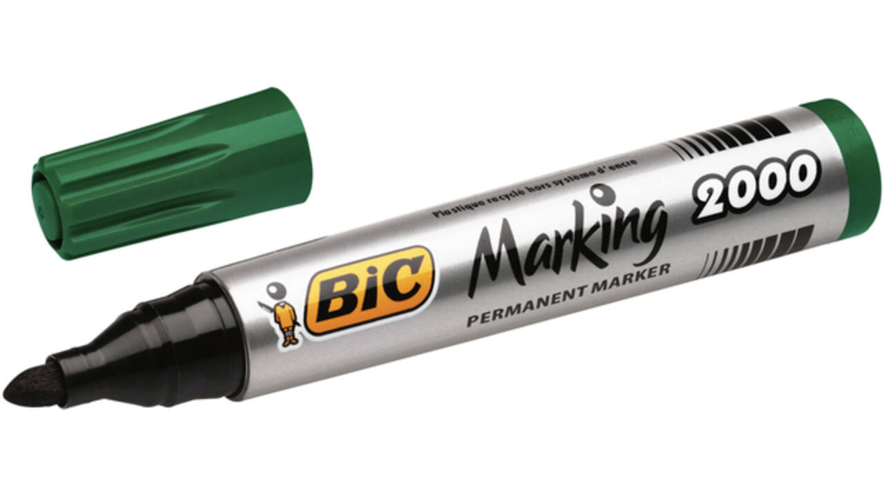 Viltstift Bic 2000 ecolutions rond large groen