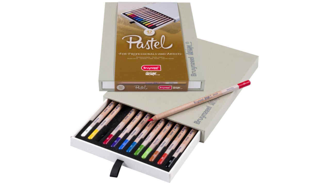 Kleurpotloden Bruynzeel 8840 Design pastel 12stuks assort