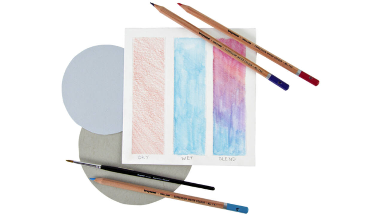 Kleurpotloden Bruynzeel aquarel Expression blik à 24 stuks assorti