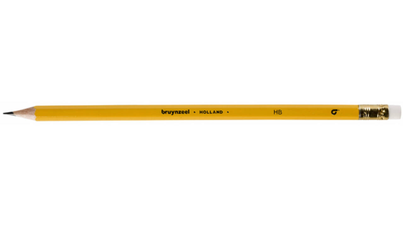 Potlood Bruynzeel 1705K Burotek HB met gum