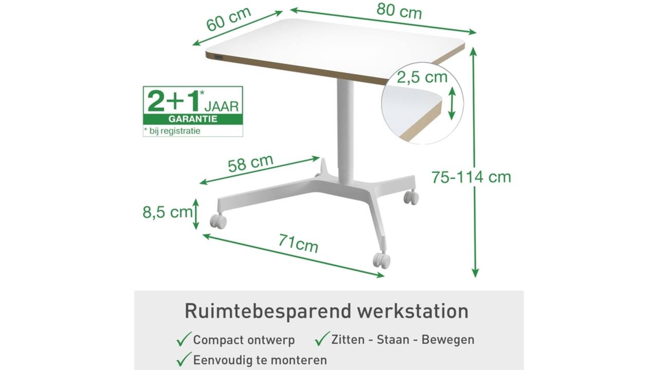 Zit-Sta bureau Leitz Ergo compact