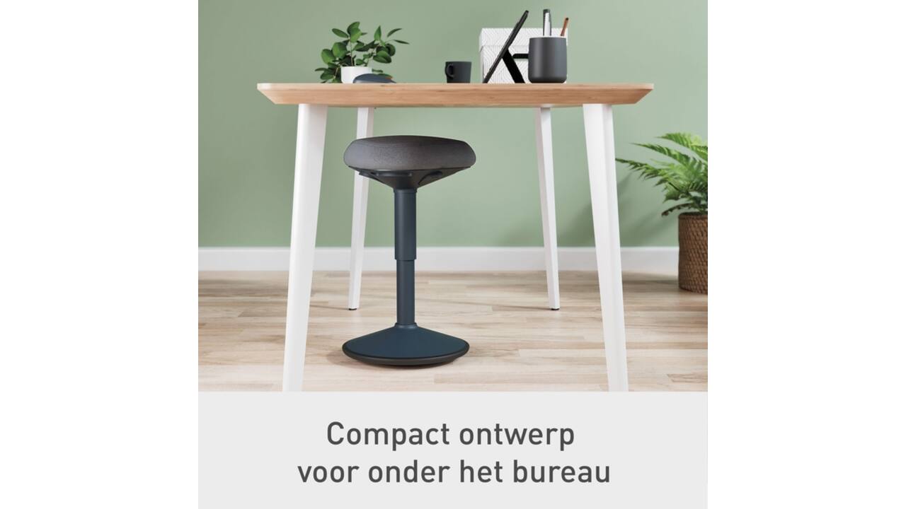 Actieve zitkruk Leitz Ergo met comfortzitting