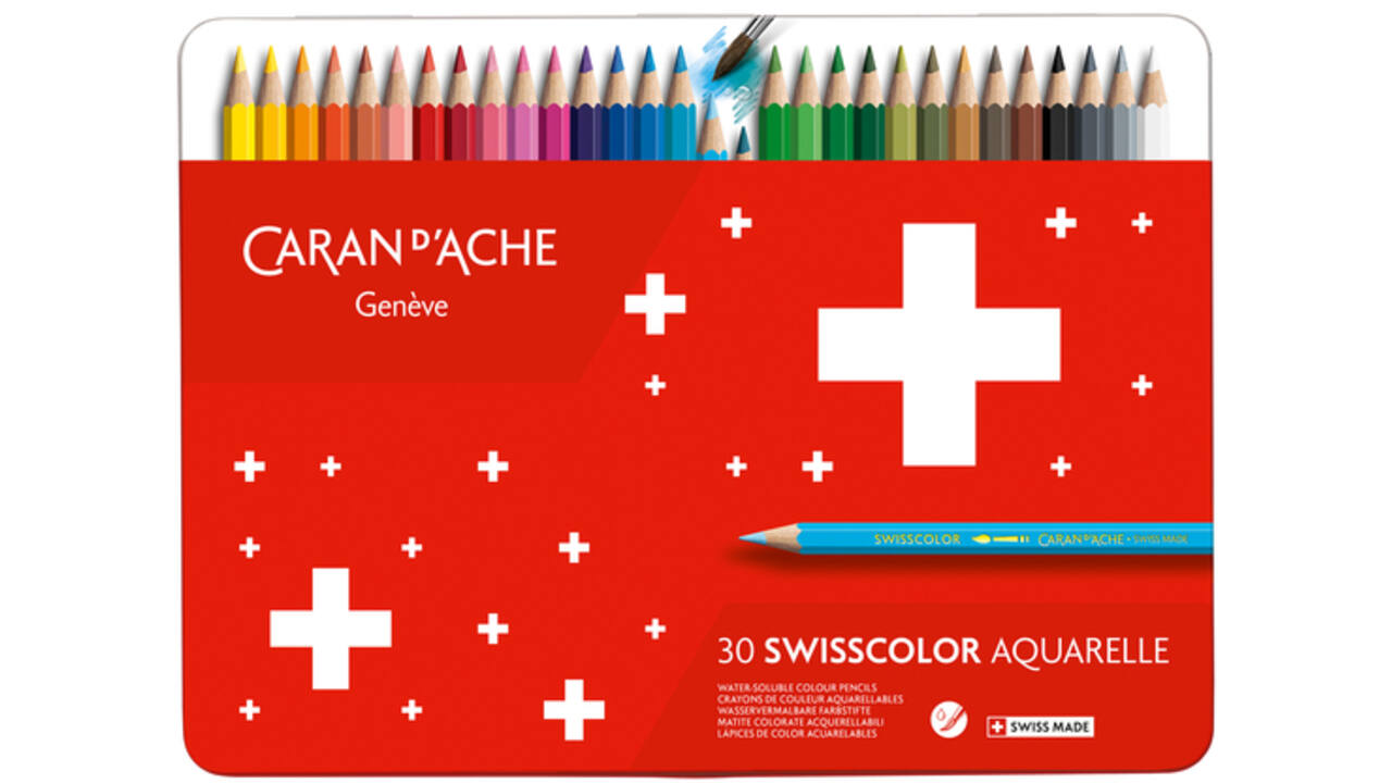 Kleurpotloden Caran d'Ache Swisscolor aquarel 30stuks ass.