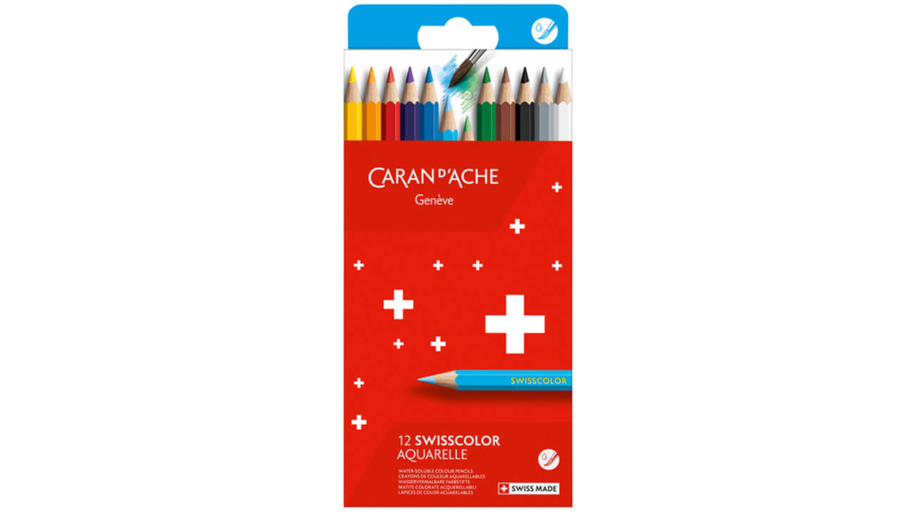 Kleurpotloden Caran D'ache aquarel doos à 12stuks