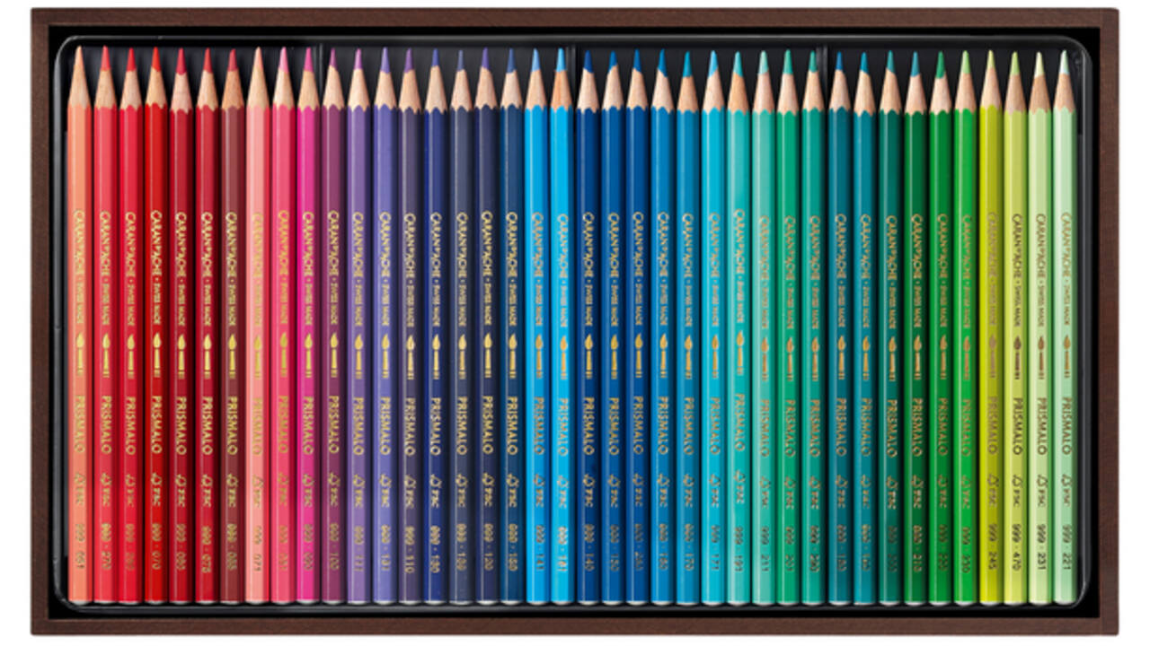 Kleurpotloden Caran d'Ache Prismalo 80stuks houten doos ass