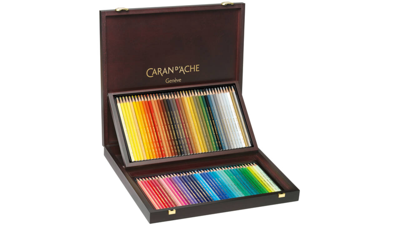 Kleurpotloden Caran d'Ache Prismalo 80stuks houten doos ass