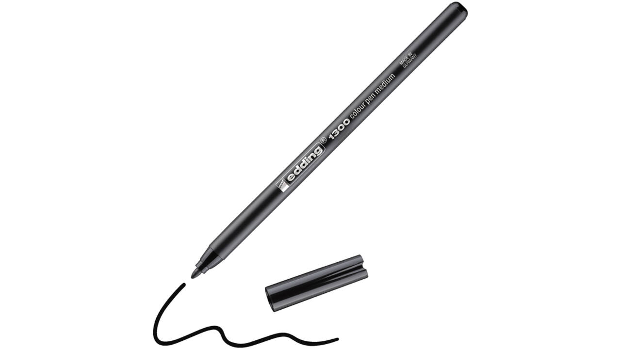 Fineliner edding 1300 medium zwart