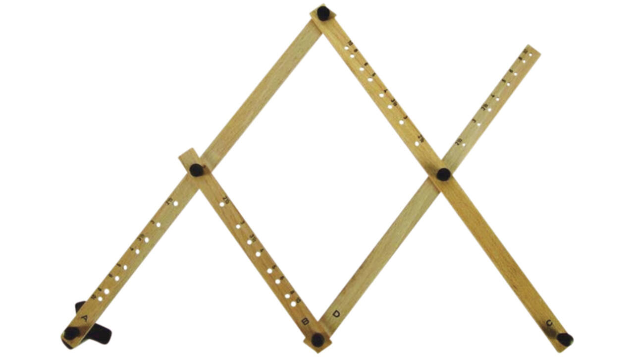 Pantograaf Rumold P4 hardhout lengte 34cm grijs gespoten