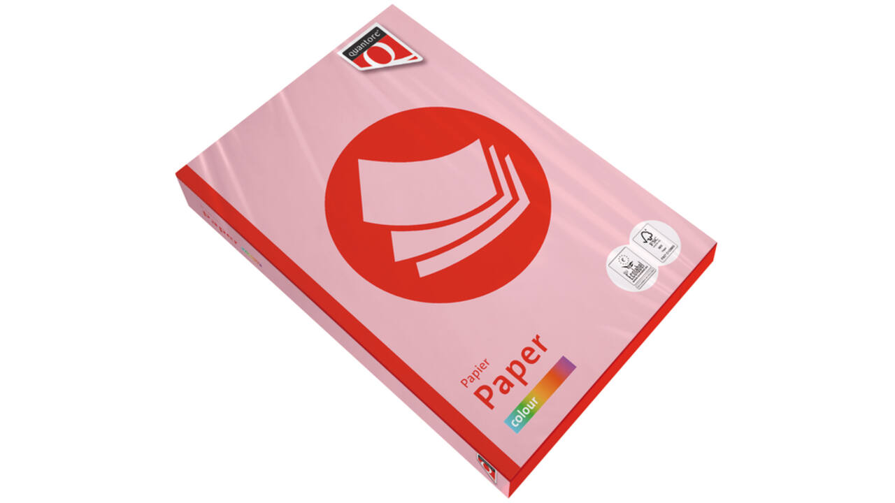 Kopieerpapier Quantore Colour A4 160gr roze 250 vel