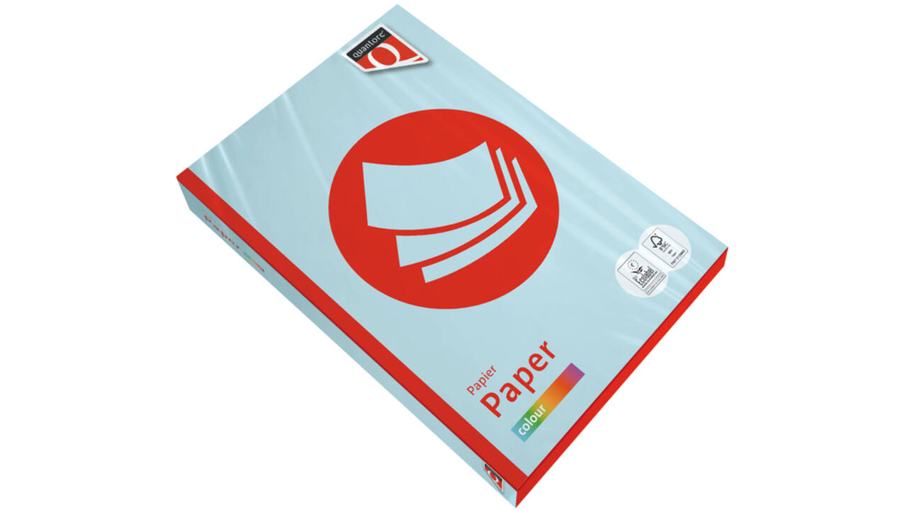 Kopieerpapier Quantore Colour A4 160gr lichtblauw 250 vel