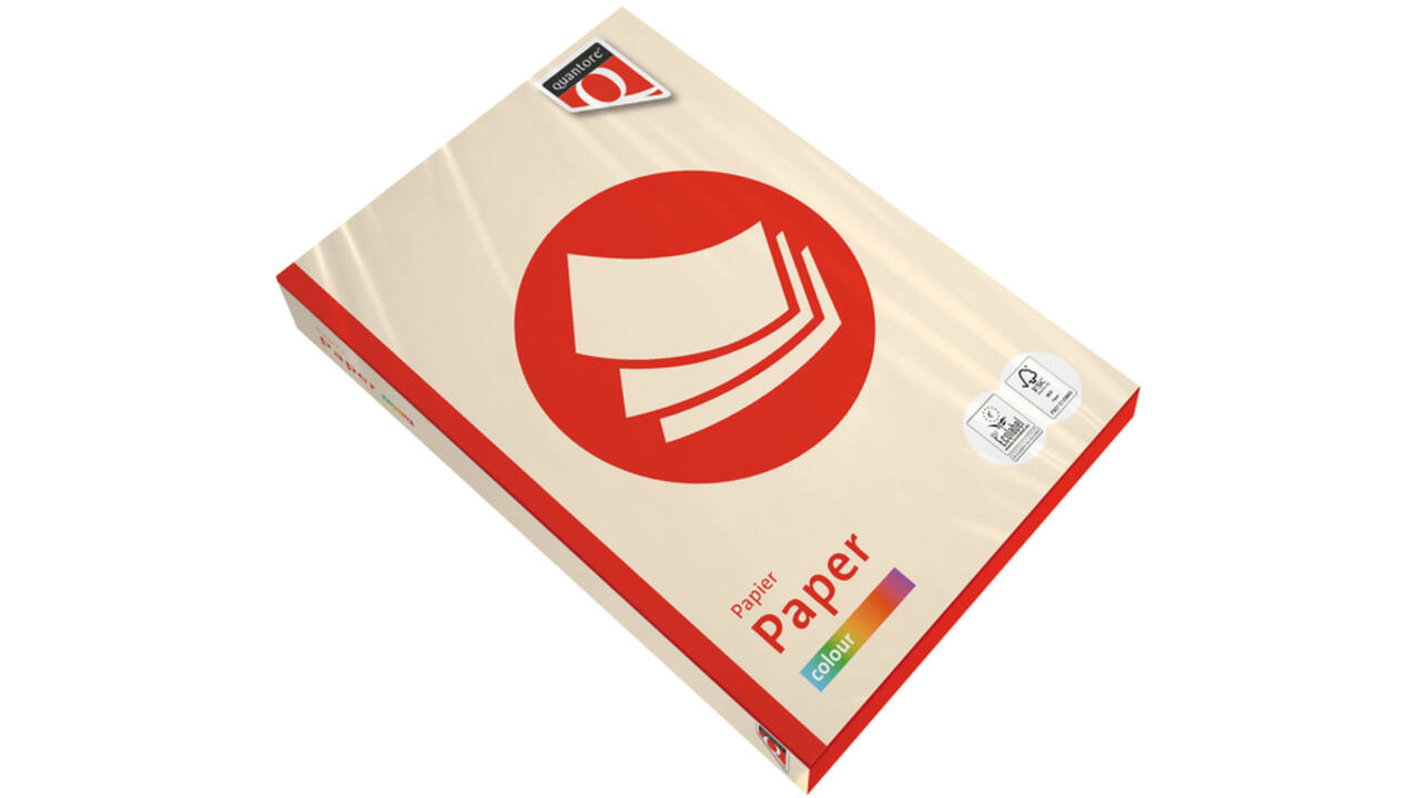 Kopieerpapier Quantore Colour A4 120gr creme 250 vel