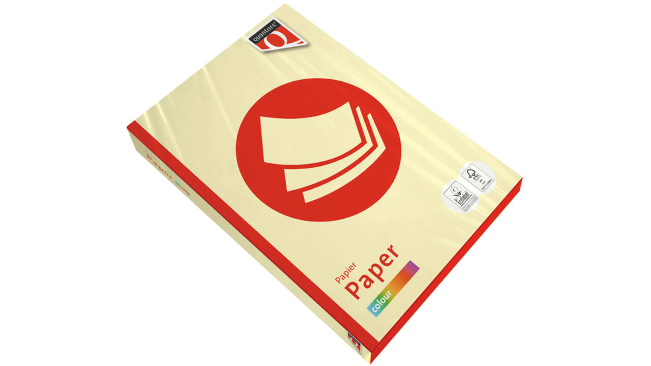 Kopieerpapier Quantore Colour A4 120gr kanariegeel 250 vel