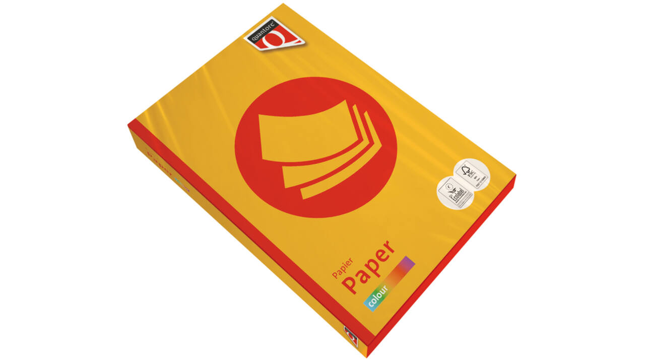 Kopieerpapier Quantore Colour A4 120gr diepgeel 250 vel