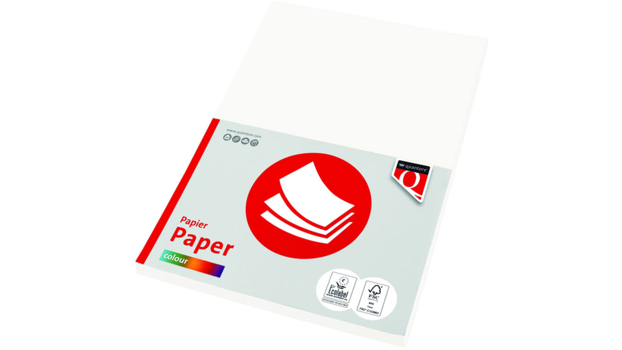 Kopieerpapier Quantore Colour A4 120gr wit 100vel