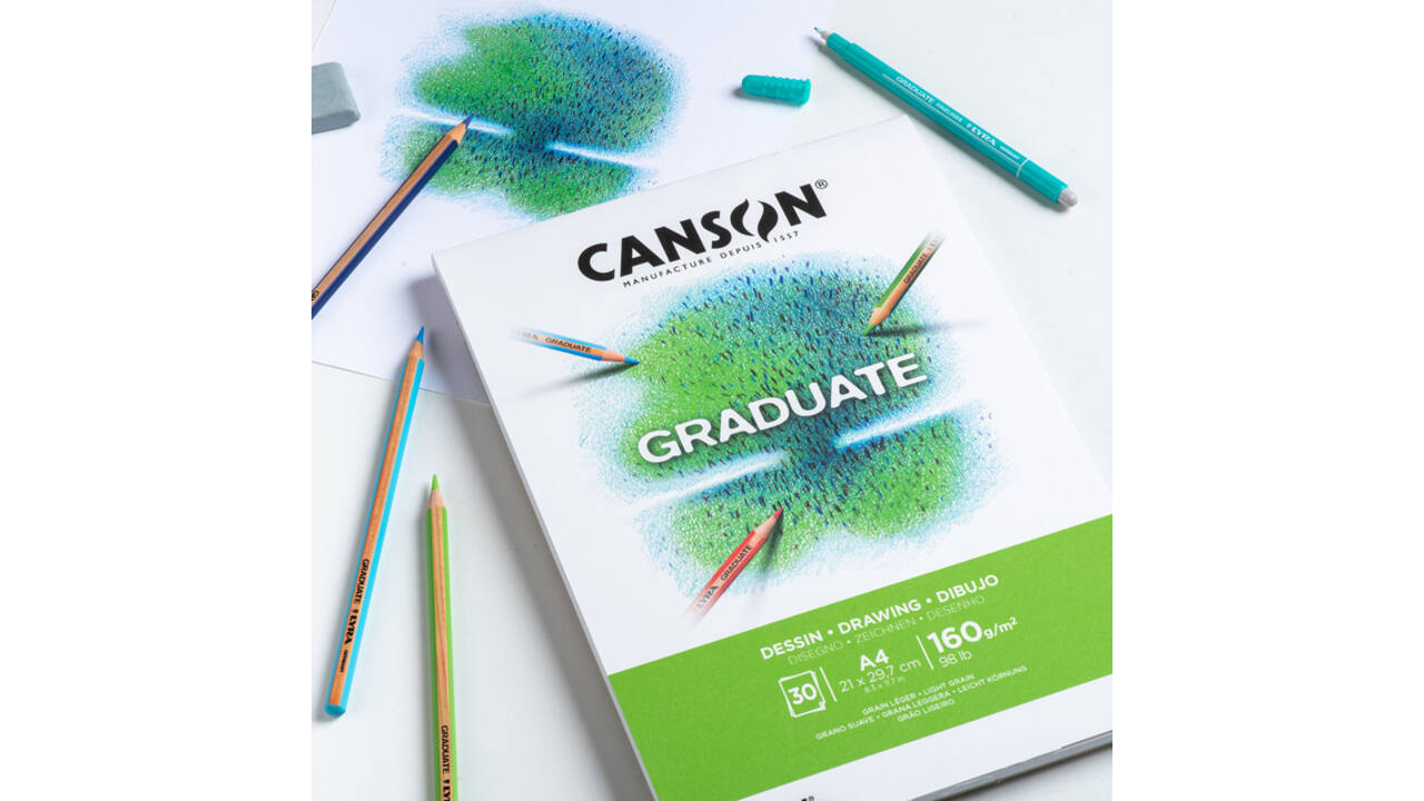 Tekenblok Canson Graduate Dessin A4 160gr 30vel