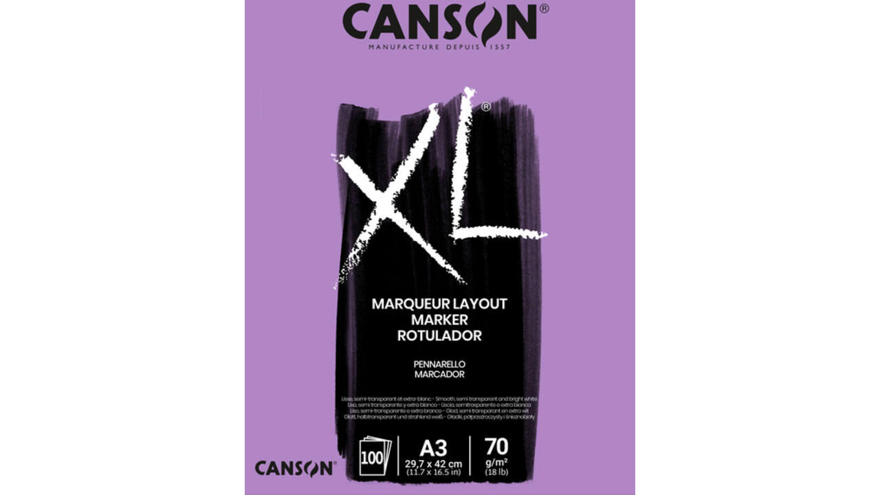 Tekenblok Canson XL Marker A3 70gram 100vel