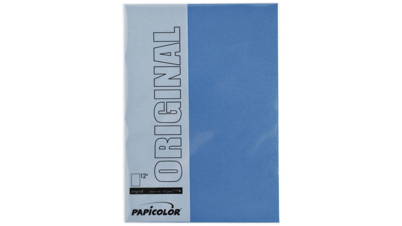 Kopieerpapier Papicolor A4 200gr 6vel royal blue