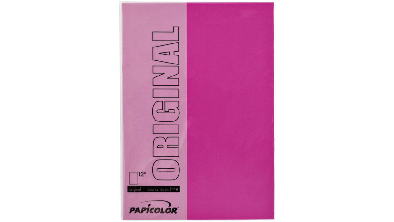 Kopieerpapier Papicolor A4 200gr 6vel felroze
