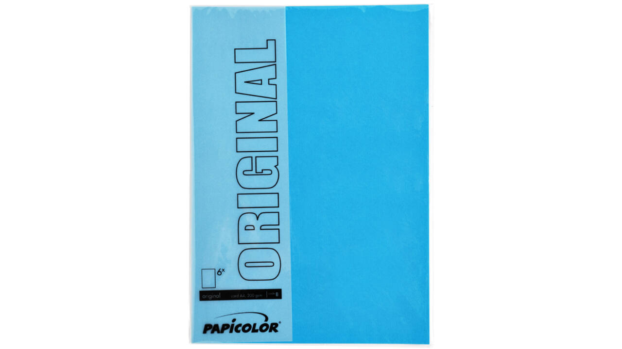 Kopieerpapier Papicolor A4 100gr 12 vel hemelsblauw