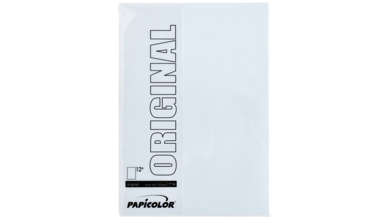 Kopieerpapier Papicolor A4 100gr 12 vel babyblauw