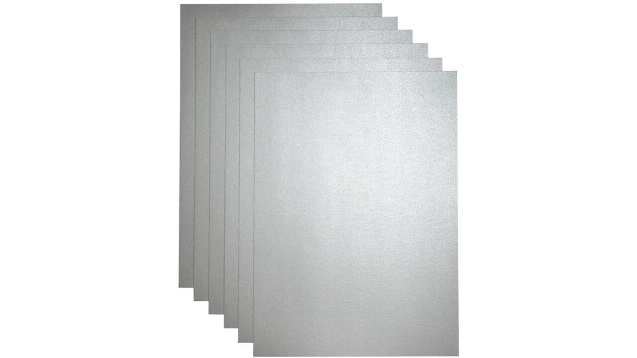 Kopieerpapier Papicolor A4 120gr 6vel metallic zilver