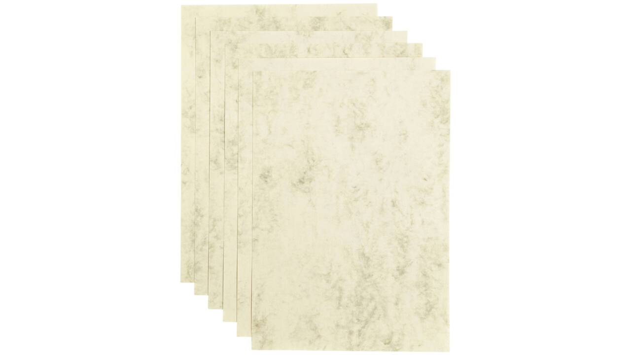 Kopieerpapier Papicolor A4 90gr 12vel marble ivoor