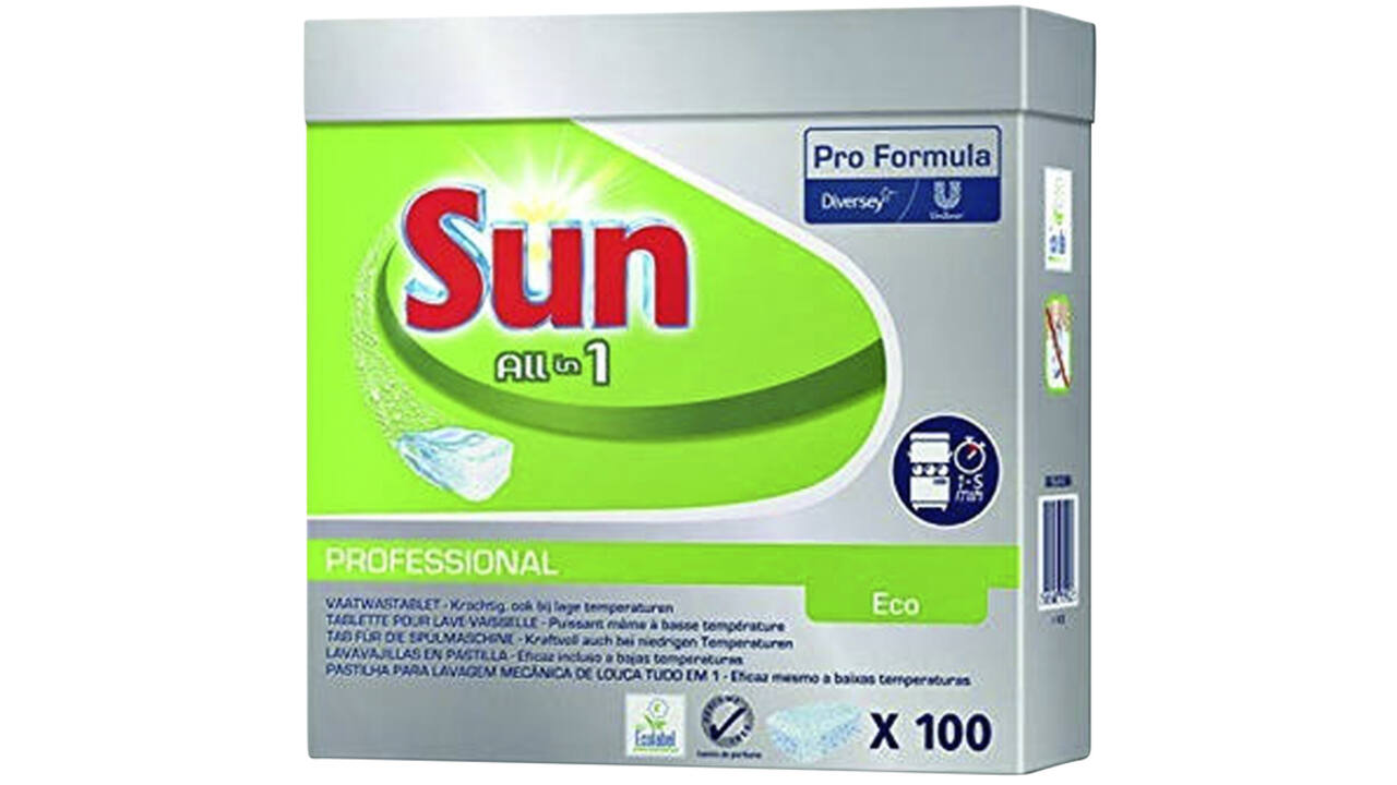 Vaatwastabletten Sun All-in-one Eco 100 stuks